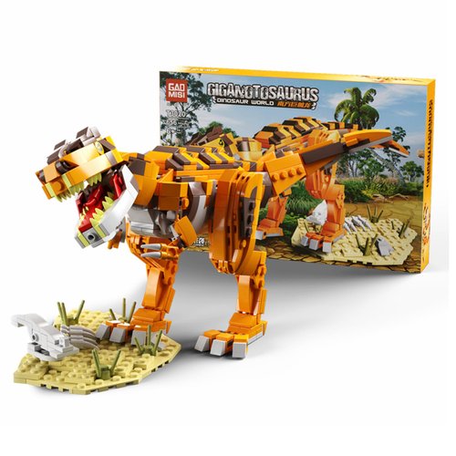 LEQUMOC L006, Dinosaur in Building Sets, Giganotosaurus Jurassic, Dino World Park, Set for Boys and Girls, Age 4 + Year Old,656PC