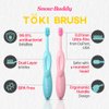 Snow Buddy Toki Kids Toothbrush for Ages 4-10, Extra-Soft Bristles, BPA Free (2 Pack) (Mint (2ea))