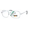 SA106 Rectangular Metal Frame Multi 3 Focus Progressive Reading Glasses Silver 2.5