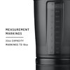 BlenderBottle Shaker Bottle with Pill Organizer and Storage for Protein Powder, ProStak System, 22 Ounce, Midnight Black