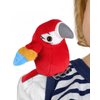 Roicaholy Parrot on Shoulder, Magnetic Parrot for Shoulder, Parrot Plush Stuffed Animal Halloween Pirate Costume Accessory Cosplay Prop