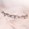 Uongeod Rhinestone Crown Crystal Bridal Tiara Princess Crown Birthday Crown Tiaras and Crowns for Women and Girls-Silver