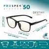 Prospek Blue Light Glasses I Computer Eyeglasses for Men and Women I Blue Light Blocking with Clear Lens I DESTINY