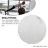 EKDJKK Balance Ball Cover, Yoga Ball Cover with Handle, Exercise Ball Cover, Sitting Ball Cover, Yoga Ball Accessories, Foldable Lightweight Yoga Ball Cover Anti Scratch Protective Skin (Beige, 55cm)
