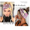 Generic Women's Paisley Print Hair Headbands, Soft & Comfortable, Curly Hair Friendly