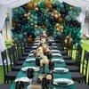 Green and Brown Balloons, Camo Balloons Camouflage Party Balloons Green Black Latex Balloons Metallic Gold Balloon for Kids Adults Hunting Birthday Soldier Army Theme Party Jungle Camping Decorations
