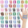 40 Pcs Hand Tattoos 13 Temporary Tattoo, Lucky Number 13 Temporary Tattoo, 13 Tattoo, Hand Tattoo, Star Temporary Tattoos, Party, Concert Accessories for Singer Gifts