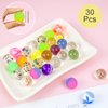 30Pcs Small Bouncy Balls for Kids, 1 inch Rubber Bouncy Balls Bulk Small Rubber Balls Mini Bouncing Ball 25mm Assorted High Bounce Rubber Ball for Birthday Party Favors Bag Fillers Halloween Prizes