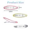 Yzurbu 4pcs Big Hair Clips, Oval Snap Hair Barrettes French Hair Accessories for Thin & Thick Hair