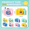 48 Pcs Christmas Kids' Camera Toy Set Back to School Gifts Children's Pretend Play Prop with Images in Viewfinder Mini Toy Camera for Boys Girls Toddler Birthday Party Favors Goodie Bag Return Gifts
