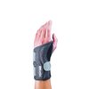 MUELLER Sports Medicine Adjust-to-Fit Contoured Wrist Brace, For Men and Women, Gray/Black, Left Hand, One Size