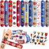 48 Medieval Knight 24PCS Medieval Knight Temporary Tattoos Sticker 24PCS Slap Bracelets Perfect for Themed Birthday Party Favors Baby Showers or Classroom Rewards Ideal Decor and Gifts
