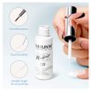 RARJSM Gel Liner Nail Art Polish White Painted Gel Nail Design Polish 1 Bottle Soak off Curing Requires 8ml Build in Thin Nail Brush for Classical Home Salon Diy Nail Design French Manicure Painting