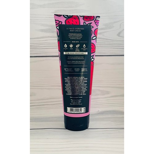 Bath and Body Works Strawberry Pound Cake 2 Pack Ultra Shea Body Cream 8 Oz. (Strawberry Pound Cake)