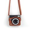 Rieibi PU Leather Case for Fujifilm Instax SQ40 - Polaroid SQ40 Camera Case for Fujifilm Instax Square SQ40 Instant Camera - Vintage Fuji SQ40 Bag Cover with Strap - Brown