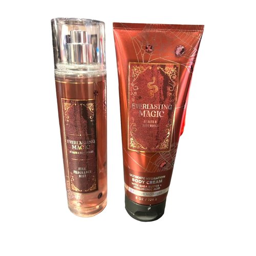 Bath and body Lotion, Perfume Mist, Shower Gel Fragrance Collection (Everlasting Magic Mist-CreamSet, 2 pc set)