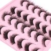False Lashes Natural Look Fluffy Faux Mink Eyelashes Wispy Fox Eye Lashes That Look Like Extensions 3D Mink Lashes Natural Strip Lashes Pack by Kiromiro 14 Pairs