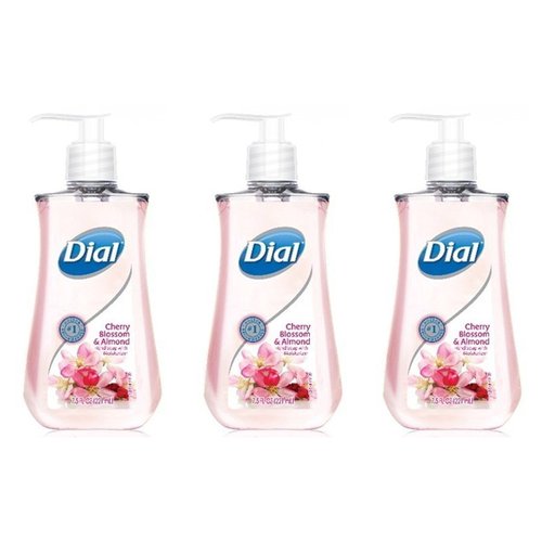 Dial Cherry Blossom and Almond Liquid Hand Soap with Moisturizers 7.5 fl. oz. (Pack of 3)