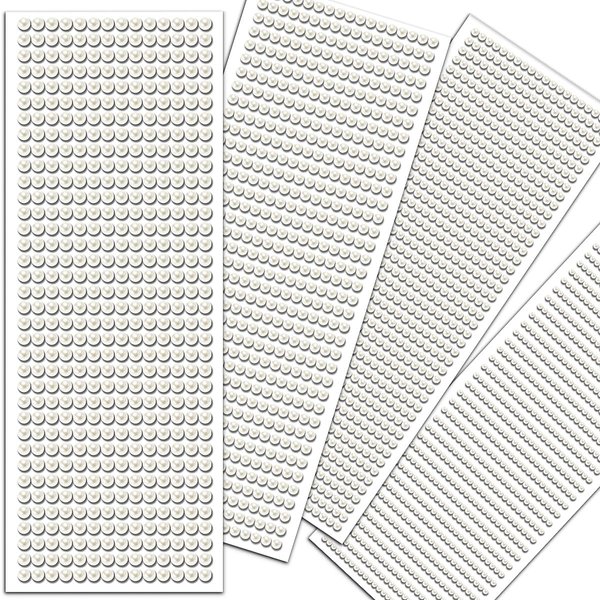 Face Gems Pearl Stickers 3090 Pcs Self-Adhesive Hair Gems And Hair Pearls Face Jewels Stick On Body Glitter Makeup Gems Stickers Hair Bling Festival Accessories For Ladies Proms Supplies(Off White)