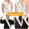 CIEHER 6 Pack Sashes White Sash Blank Satin Sash Bride Sash Custom Sash Prom Court Sash Mommy to Be Sash Birthday Sash Bride to Be Sash Bachelorette Sash 2024 Graduation Sash, Make Your Own