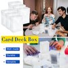 Deekin 18 Packs Deck Cards Box Trading Card Storage Box Playing Card Case Card Carrying Case for Family Party Games Supplies (Clear,4 x 2.8 x 2 Inch)