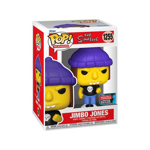 Epic Collectibles Pop The Simpsons - Jimbo Jones 2022 Fall Convention NYCC Exclusive Limited Edition Vinyl Figure Bundle with Compatible Funko Box Protector
