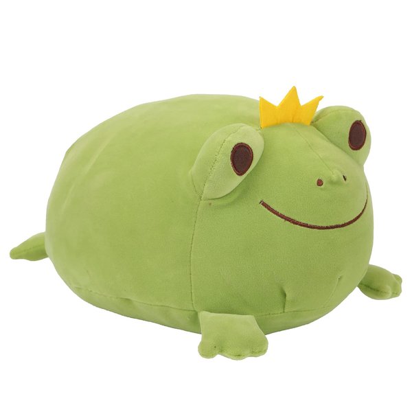 CAZOYEE Cute Frog Plush Pillow, Super Soft Frog Stuffed Animal, Cuddle Frog Plushie Kawaii Christmas Birthday Frog Gift for Kids
