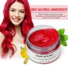 MOFAJANG Unisex Hair Wax Color Dye Styling Cream Mud, Natural Hairstyle Pomade, Washable Temporary,Party Cosplay (Red)