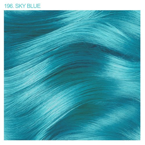 Adore Semi Permanent Hair Color - Vegan and Cruelty-Free Hair Dye - 4 Fl Oz - 196 Sky Blue (Pack of 1)