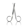 Rubis Duck Stainless Steel Scissors for Precise Nose and Ear Hair, 1F003, Made in Switzerland, Silver