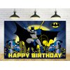 Hero Backdrop for Birthday Party Decorations Blue Background for Baby Shower Party Cake Table Decorations Supplies Superhero Theme Banner 5x3ft