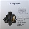 Gateron Oil King Pre Lubed 5pin Linear Switches for Mechanical Keyboard (108 PCS, Oil King)