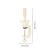 Beatifufu Headform Holder Tabletop Tripod Cosmetology Manikin Holder Cosmetology Manikin Clamp Salon Wig Head Stand Cosmetology Head Support Doll White Mannequin Head Iron Cosmetic