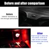 Sylvil 2 PCS USB LED Car Interior Atmosphere Lamp, Portable Mini LED Night Light, Plug-in USB Interface Trunk Ambient Lighting Kit, Universal Interior Car Accessories (Red)