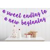 A Sweet Ending to A New Beginning Banner, Let the Adventure Begin, Graduation/Retirement/Birthday Party Decorations, Wedding Party Decor, Congrats Grad 2024 Graduation New Job Change Party Supply