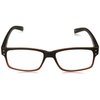 Foster Grant Thomson Reading Glasses, Brown/Transparent, 53 mm