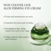Aloderma Aloe Firming Eye Cream Made with 70% Organic Aloe Vera - Natural Daily Hydrating Eye Cream with Jojoba, Hyaluronic Acid, & Organic Aloe - Reduce Signs of Aging, Fine Lines & Wrinkles, 25g