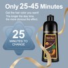 Hair Color Shampoo for Men and Women, 3 in 1 Black Hair Dye, 16.9 Floz, Safe and Natural Para Canas
