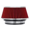 Spectre Performance Universal Clamp-On Air Filter: High Performance,Washable Filter: Round Tapered,3 in/3.5 in/4 in Flange ID,2.625 in (67 mm) H,6 in (152 mm) Base,4.75 in (121 mm) Top,SPE-8162,Red