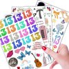 Generic 130PCS Temporary Tattoo for Fan Birthday Party Decorations，Hand Face Tattoo Stickers Party Favor Party Supplies for Music Concert Merch Party Supplies