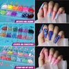 Teenitor Acrylic Fake Nails Kit, Press On Nail Supplies with Clear Coffin Nail Tips Nail Stand Nail Art Brushes Dotting Pen Glitter Sequins Sticker Rhinestones Nail Decorations Press On Nails Kit