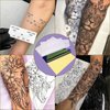 Tattoo Practice Skins with Transfer Paper - Prgislew 40Pcs Blank Tattoo Skin Practice and Stencil Paper Kit Includes 30Pcs DIY Tracing Paper and 10Pcs Double Sides Tattoo Fake Skin for Beginners Artis