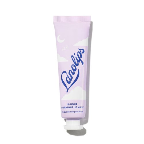 Lanolips 12 Hour Overnight Lip Mask - Rich Lanolin Lip Balm with Hyaluronic Acid, Vitamin C & Ceramides - Restore, Soften & Replenish Lips While You Sleep - Cruelty-Free Lip Products (0.52 oz / 15 g)