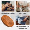 Peach Moonstone Worry Stone Crystals and Healing Stones - Worry Stones for Stress Relief Gifts - Piedra Crystal Fidget for Meditation - Unique Stocking Stuffers and Birthday Gifts for Women, Men