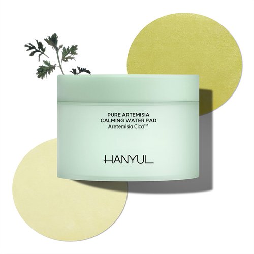HANYUL Pure Artemisia Calming Toner Pads | Deep Moisturizing and Quick Soothing Facial Pads, Herb Extracts with Cica, Korean Pre-makeup Skin Care, Redness Relief Masks, 60 Sheets, 5.74 Fl Oz
