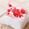 Happy Valentine’s Day Greeting Cards and Envelopes, Beautiful and Romantic Valentines Love Hearts Greetings for Husband, Wife, Boyfriend, Girlfriend | 4.25 x 5.5" | 25 per Pack