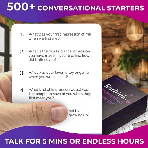 QUOKKA Conversation Cards Game - Couples Edition | Original Version | Relationship Connection - Great Board Game for Married Husband & Wife