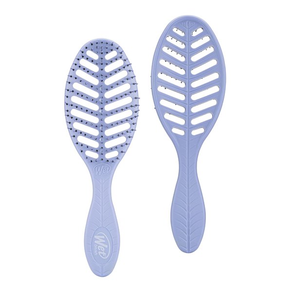 Wet Brush Go Green Speed Dry Hair Brush, Purple - Vented Design & Ultra Soft HeatFlex Bristles - Ergonomic Handle Manages Tangle & Uncontrollable Hair - Pain-Free Hair Accessories