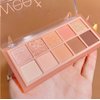 Go Ho 10 Colors Eyeshadow Palette,Matte&Glitter&Shimmer Eyeshadow Korean Makeup,Long Lasting Blendable Shades,Naturing-Looking,Waterproof Cool Eye Shadow Makeup Palette,01