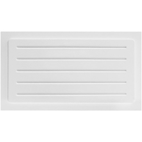 Crawl Space Vent Cover - Outward Mounted Design and Durable ABS Construction - Enhance The Aesthetics of Your Home's Crawl Space (10" H x 18" W, White)